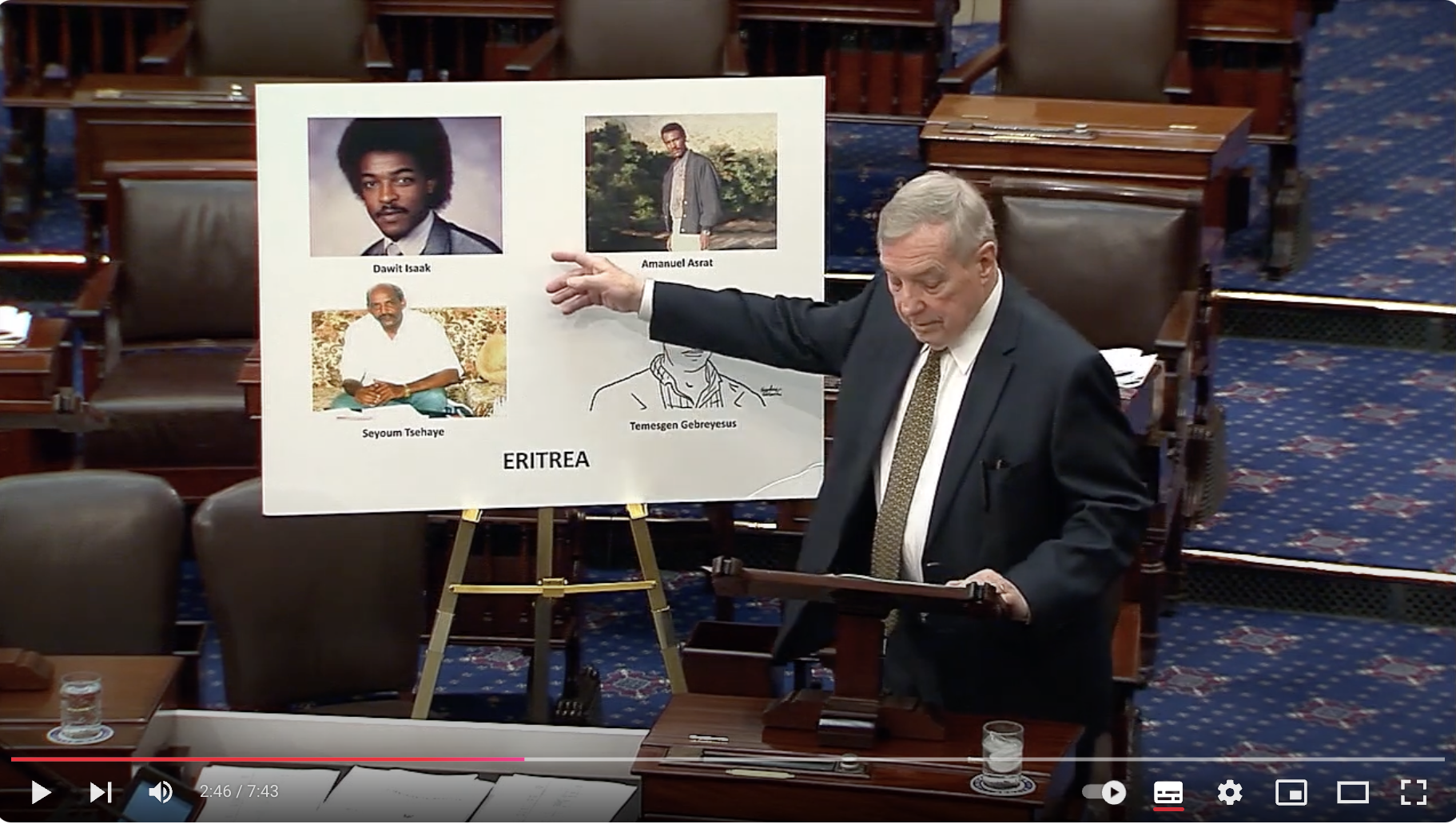 Read more about the article US Senator Durbin urges the Release of Political Prisoners Around the World on Senate Floor (11 December 2024)